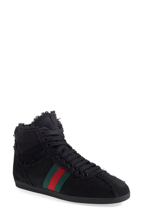 Gucci Bambi' Genuine Shearling High Top Sneaker 